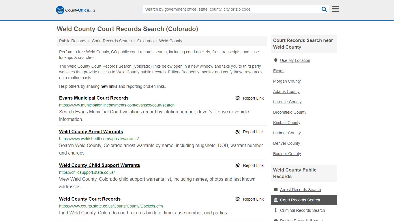 Court Records Search - Weld County, CO (Adoptions ...